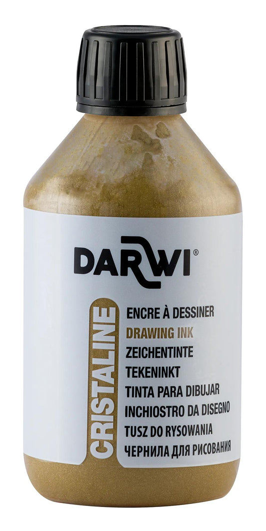 DARWI 250 ml draw ink bottle - Gold 050 (Pack x3)