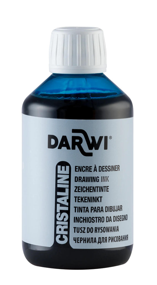 DARWI 250 ml draw ink bottle - Light blue 214 (Pack x3)