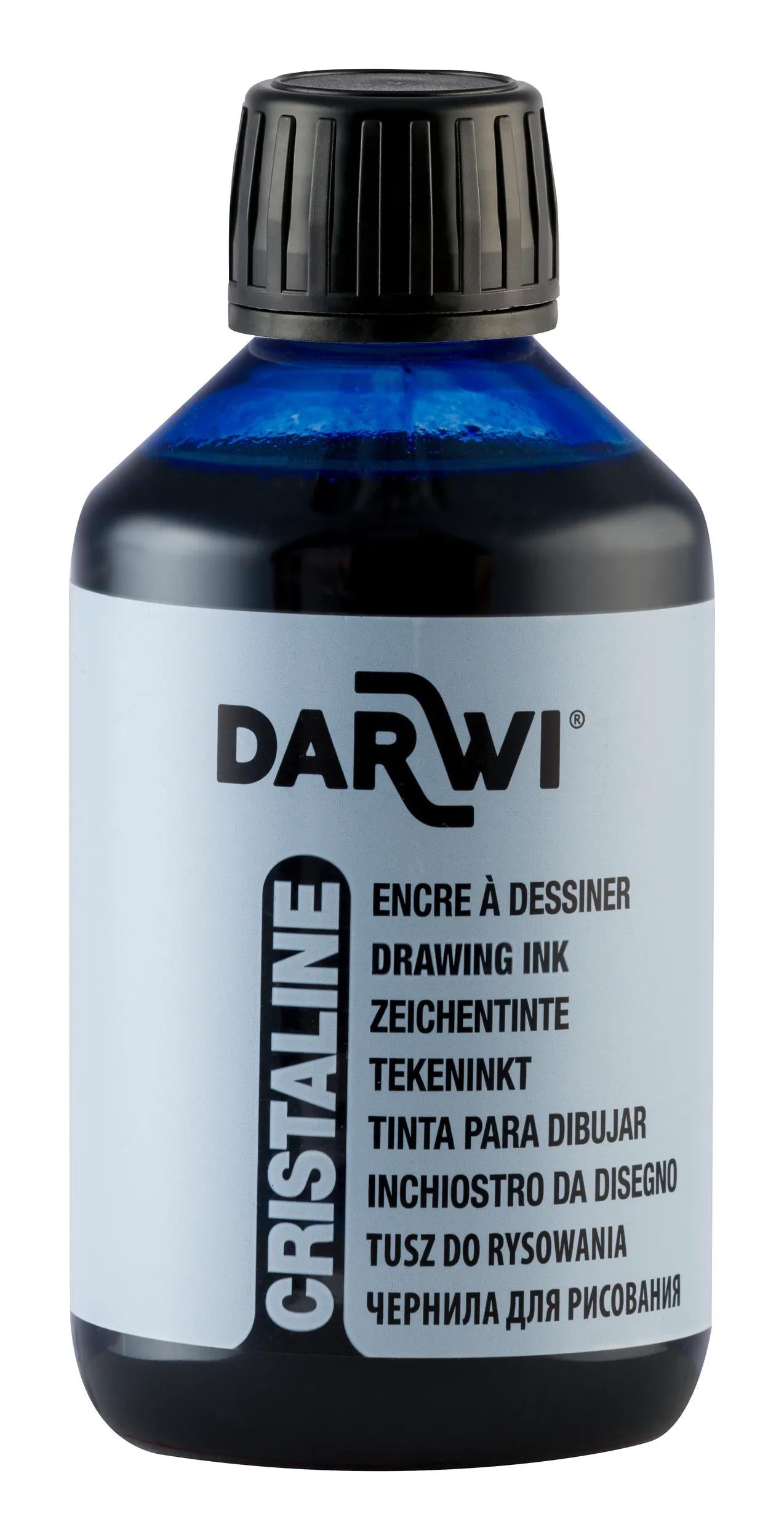 DARWI 250 ml Ink Flask - Blue Overseas 256 (Pack x3)