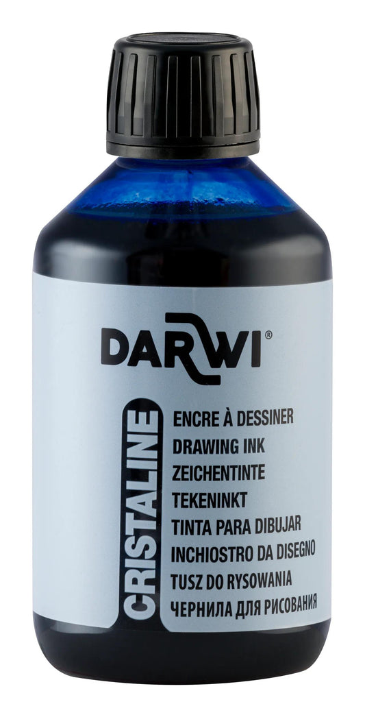 DARWI 250 ml Ink Flask - Blue Overseas 256 (Pack x3)