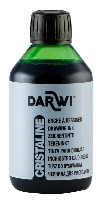 DARWI Flacon de 250 ml d'Encre à Dessiner - Vert prairie (Lot x3)
