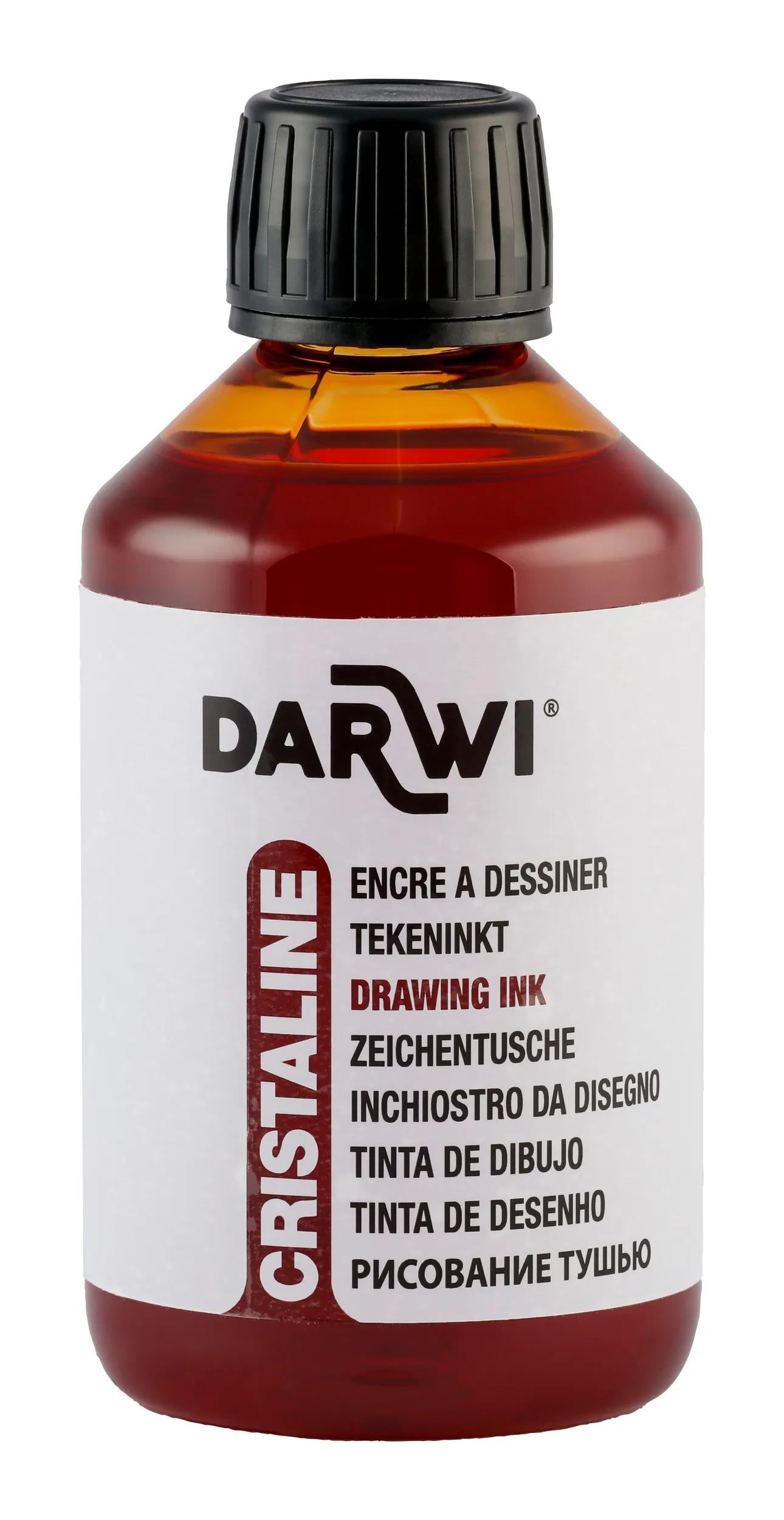 DARWI 250 ml bottle of Drawing Ink - Sepia 835 (Pack x3)