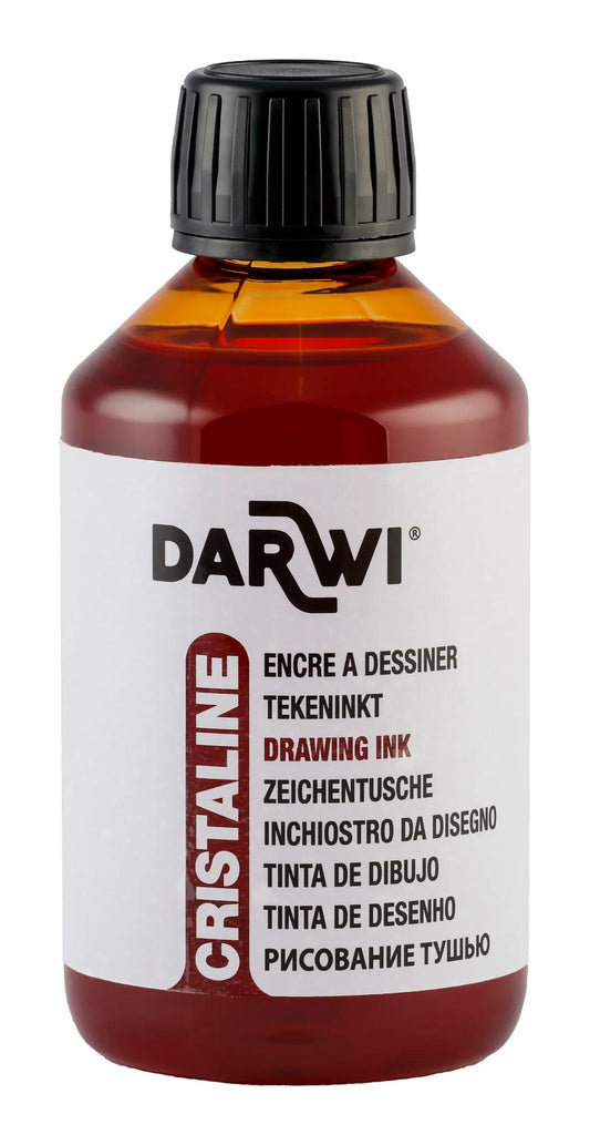 DARWI 250 ml bottle of Drawing Ink - Sepia 835 (Pack x3)