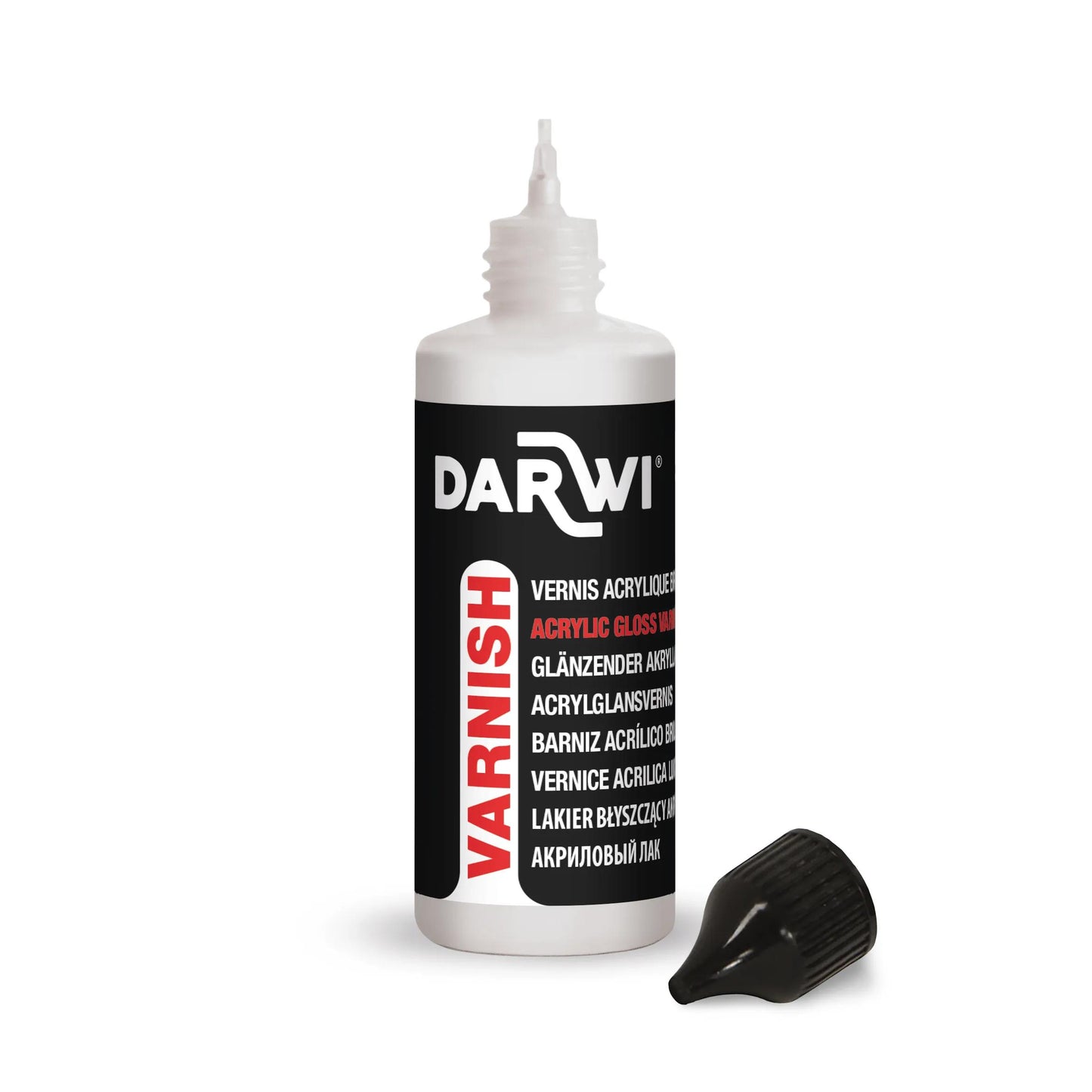 DARWI 80 ml bottle Acrylic varnish, glossy finish - Colourless (Pack x5)