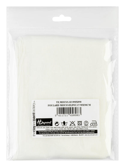 Foulard Chiffon 3.5 - 90x90cm - White (Pack x3)