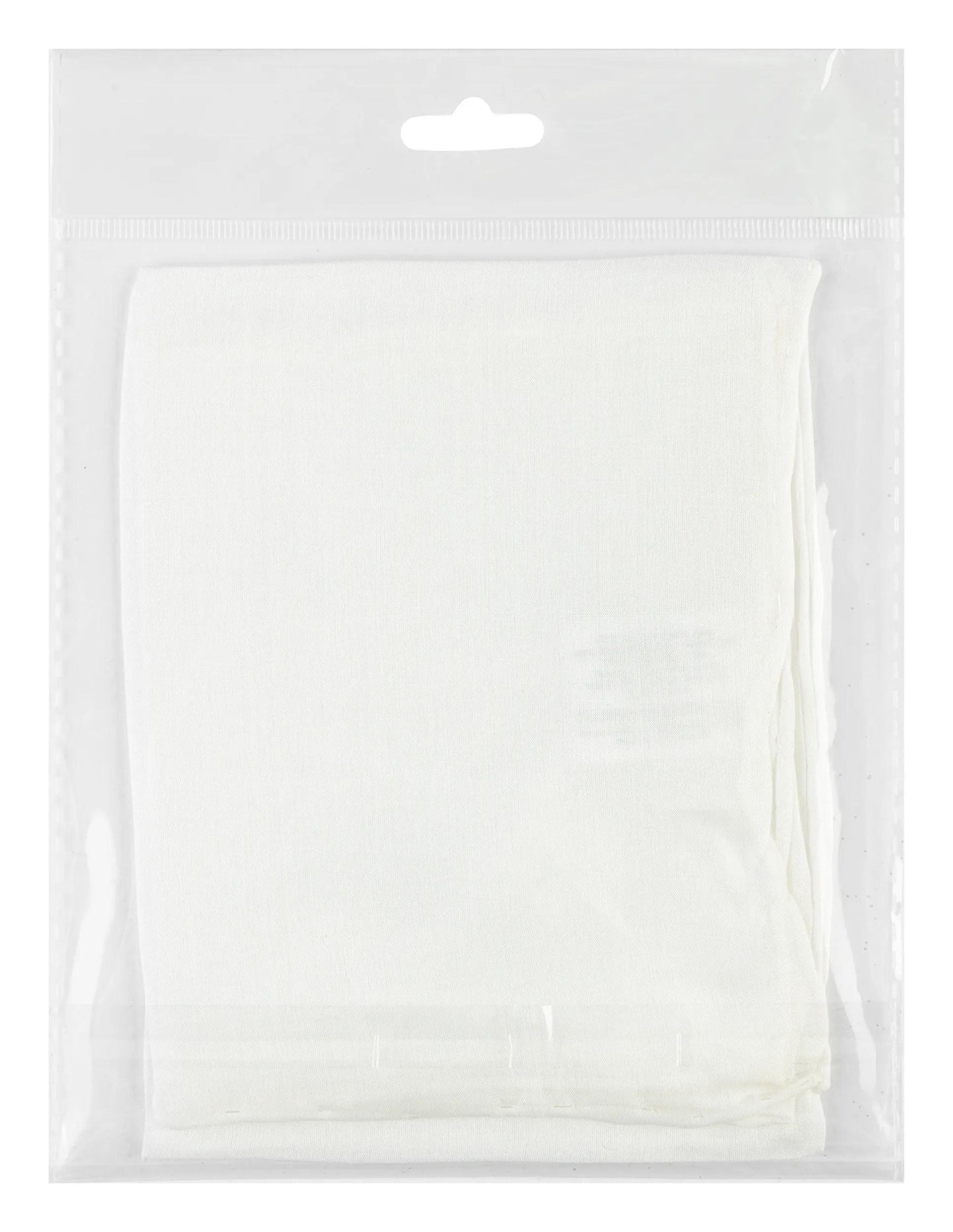 Handkerchief Pongé 5 - Habutai 5 - 45x45cm - White (Pack x3)