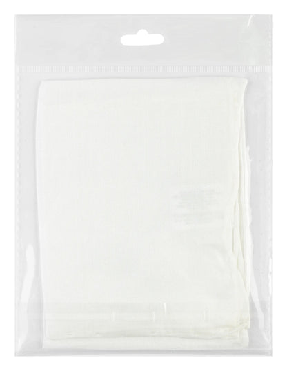 Handkerchief Pongé 5 - Habutai 5 - 45x45cm - White (Pack x3)