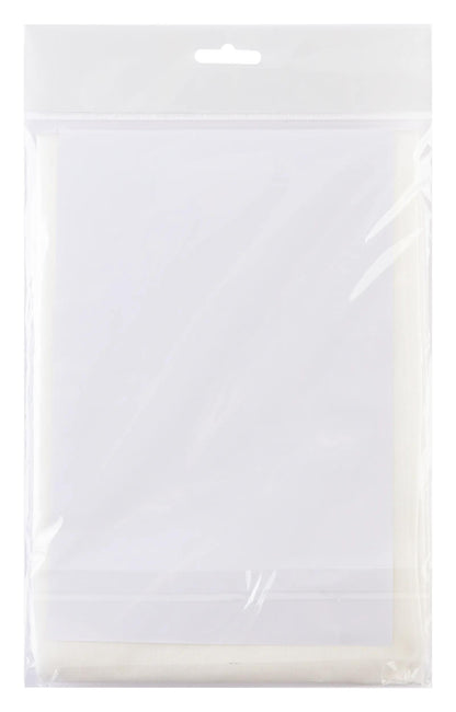 Pongé scarf 5 - Habutai 5 - 180x45cm - White (Pack x3)