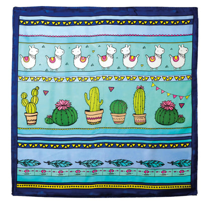Quadrato 100% seta - 90x90cm Lama - Bianco (Pacchetto x3)