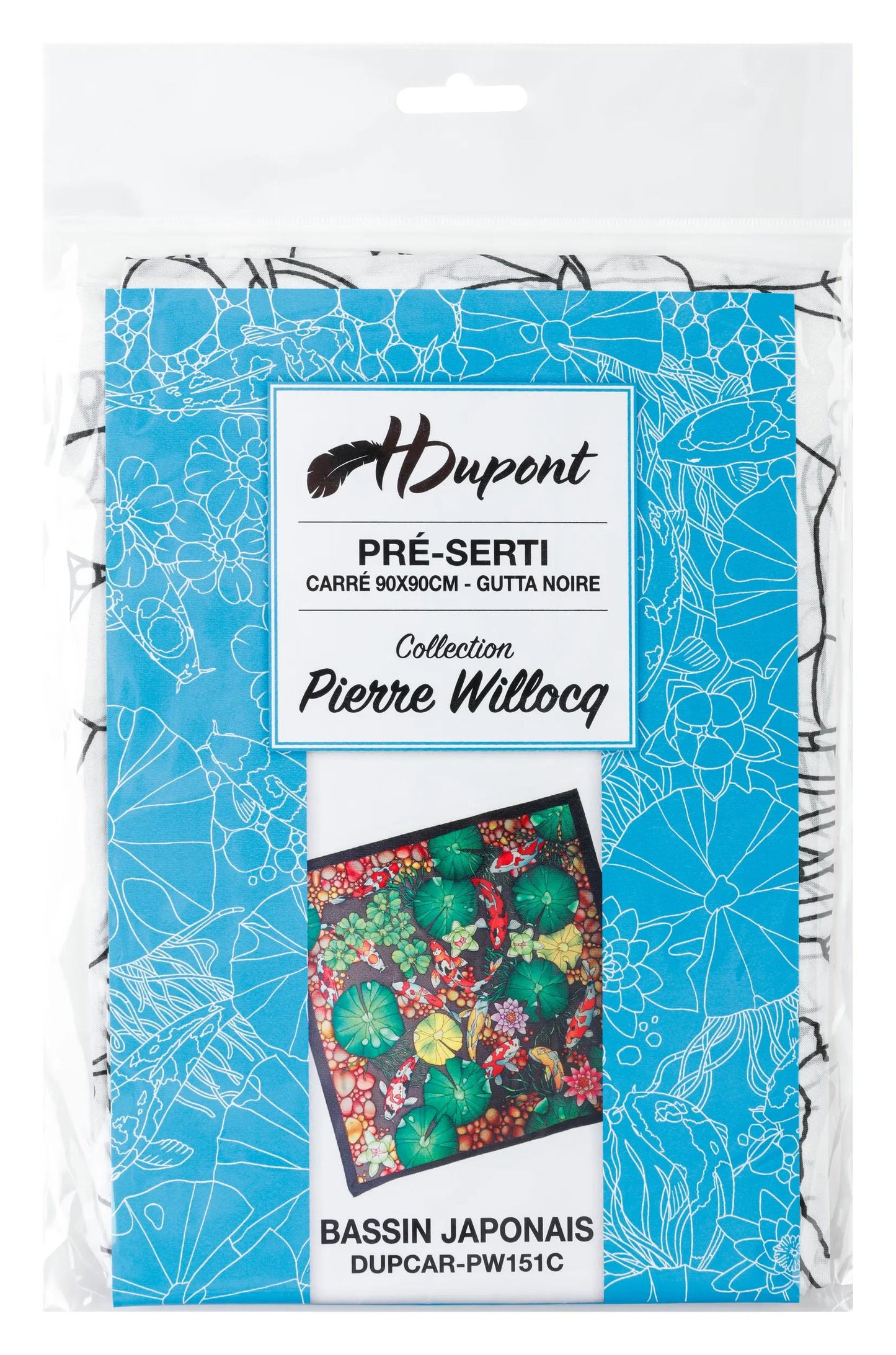 Square 100% silk - 90x90cm Japanese Basin - White (Pack x3)