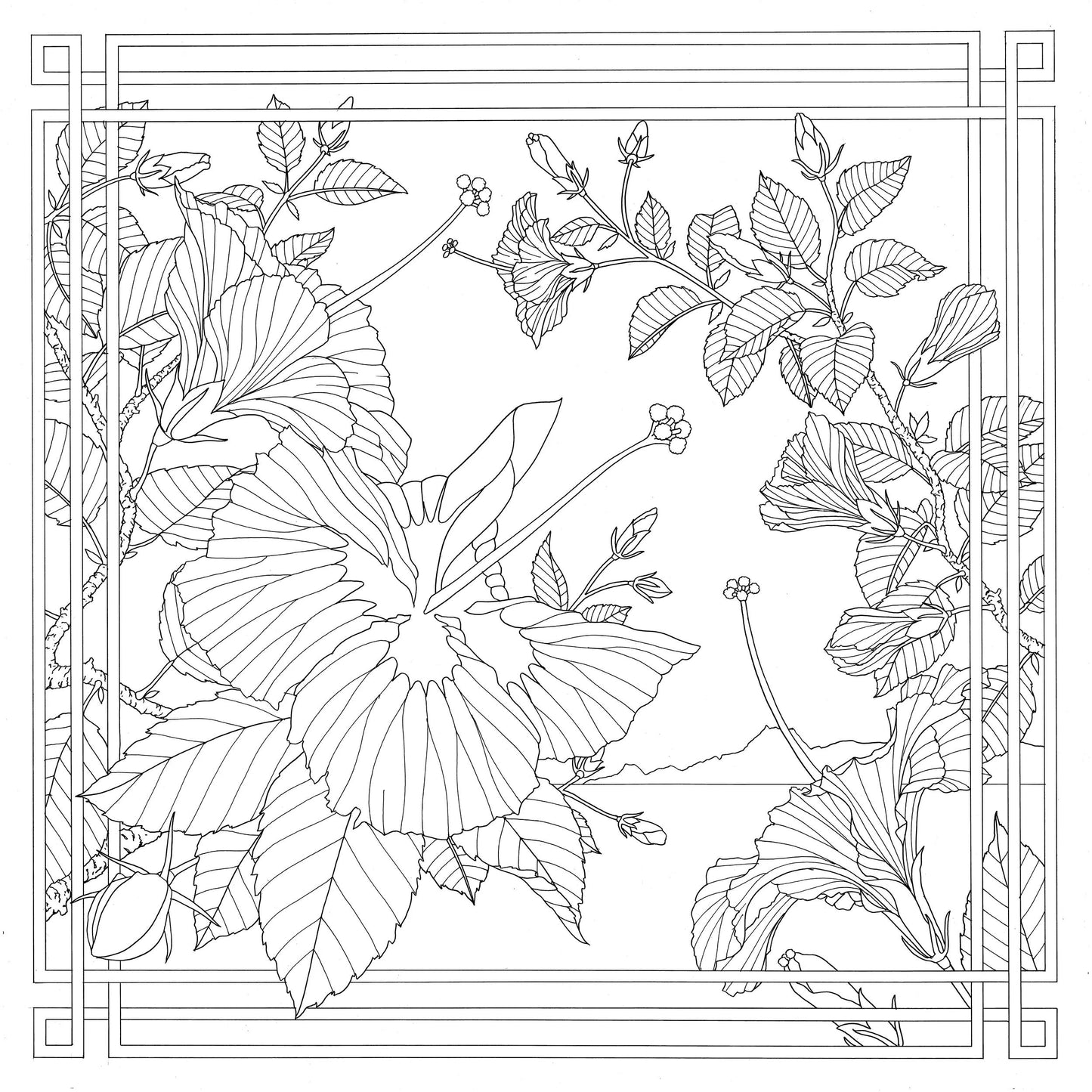 Square 100% silk - 90x90cm Amaryllis - White (Pack x3)