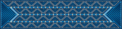 Sciarpa 100% seta - 180x43cm Triangoli - Bianco - Nuovo (Pacchetto x3)