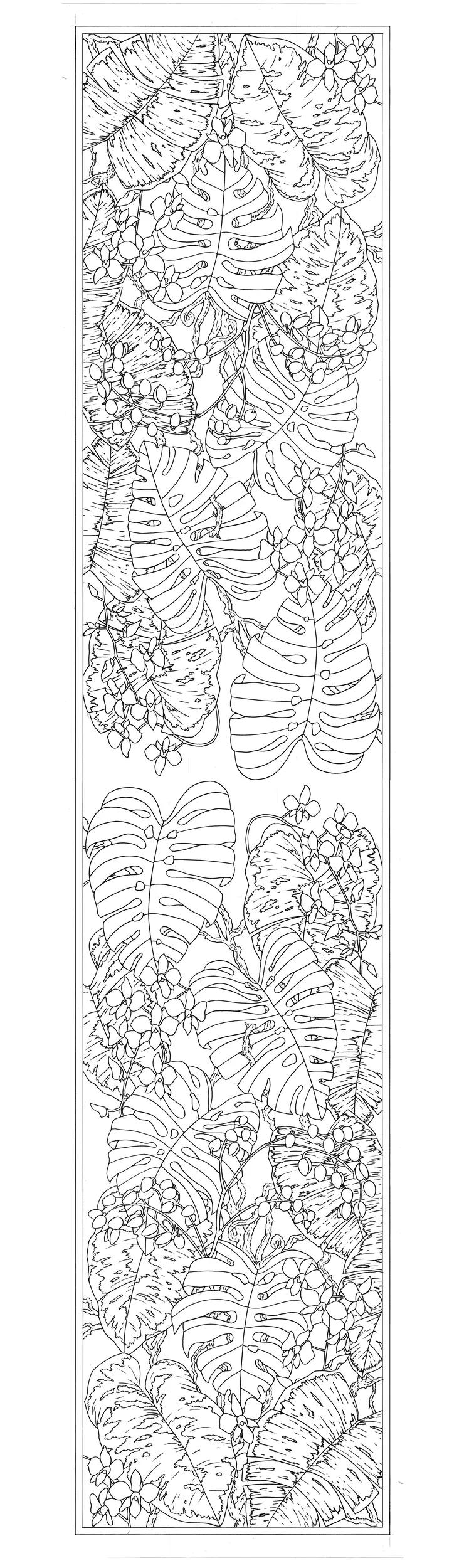 100% silk scarf - 180x43cm Katleya - White (Pack x3)