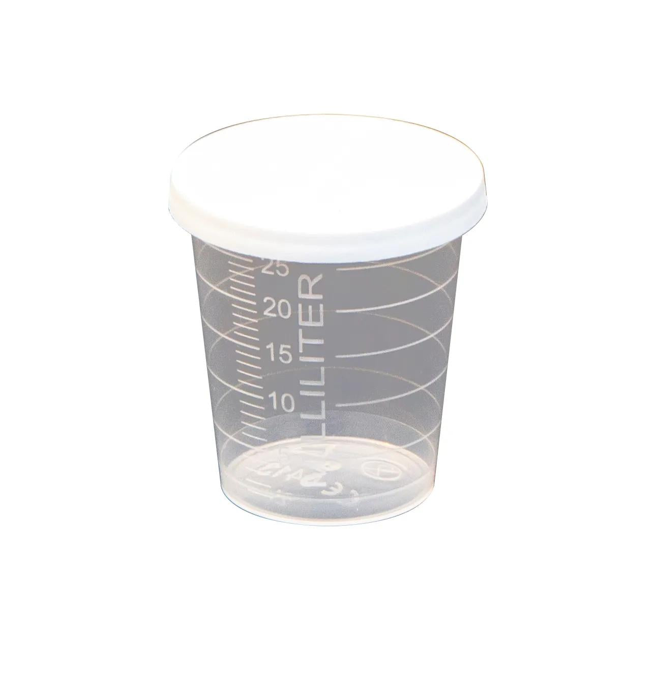 12 mini gob. grad 30ml + cover - Transparent (Pack x3)