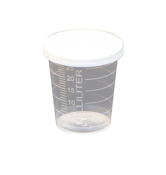 12 mini gob. grad 30ml + cover - Transparent (Pack x3)