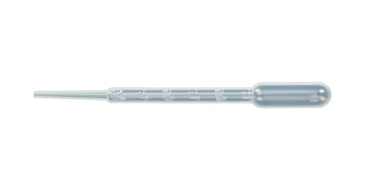 Set of 10 graduated droppers 3 ml - Transparent (Pack x10)