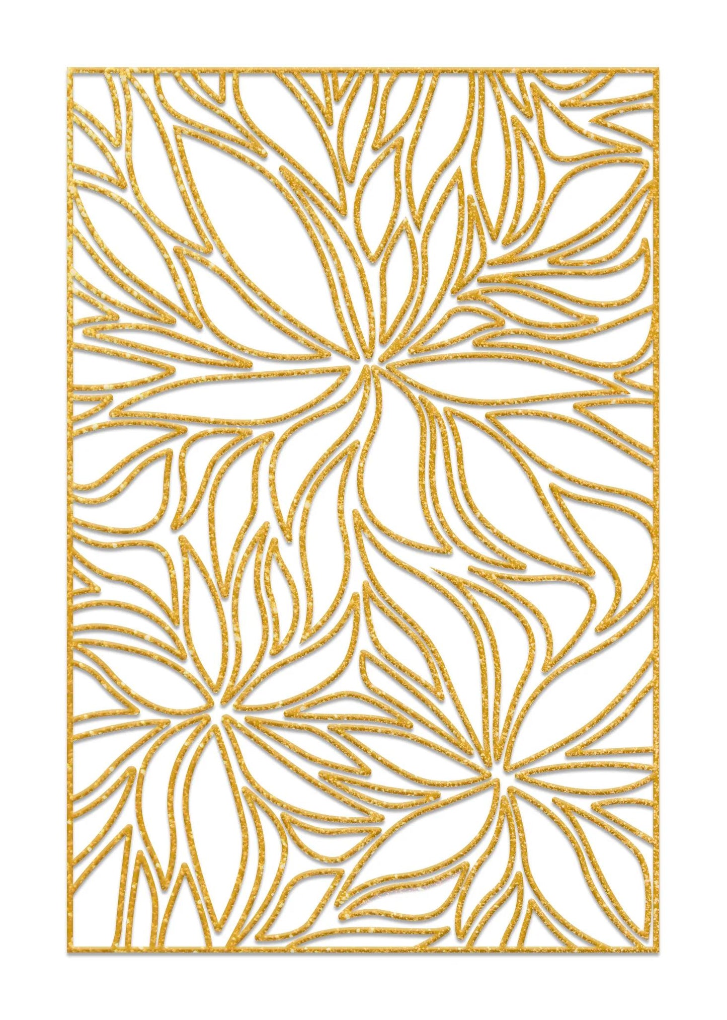 Set of 5 frames to paint - Floral - White (Pack x5)