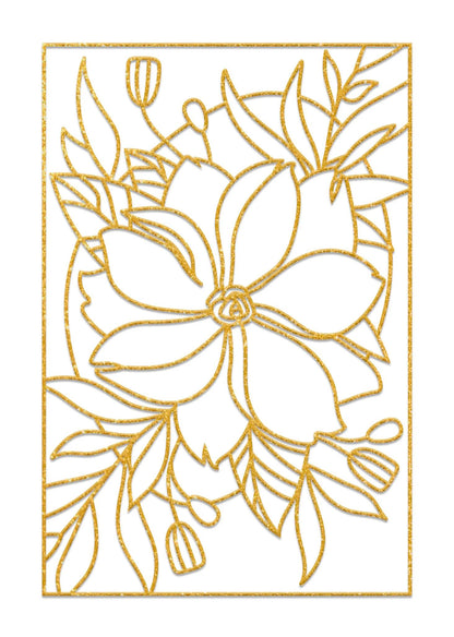 Set di 5 cornici da dipingere - Floral - Bianco (Pacchetto x5)