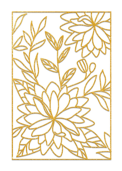 Set di 5 cornici da dipingere - Floral - Bianco (Pacchetto x5)