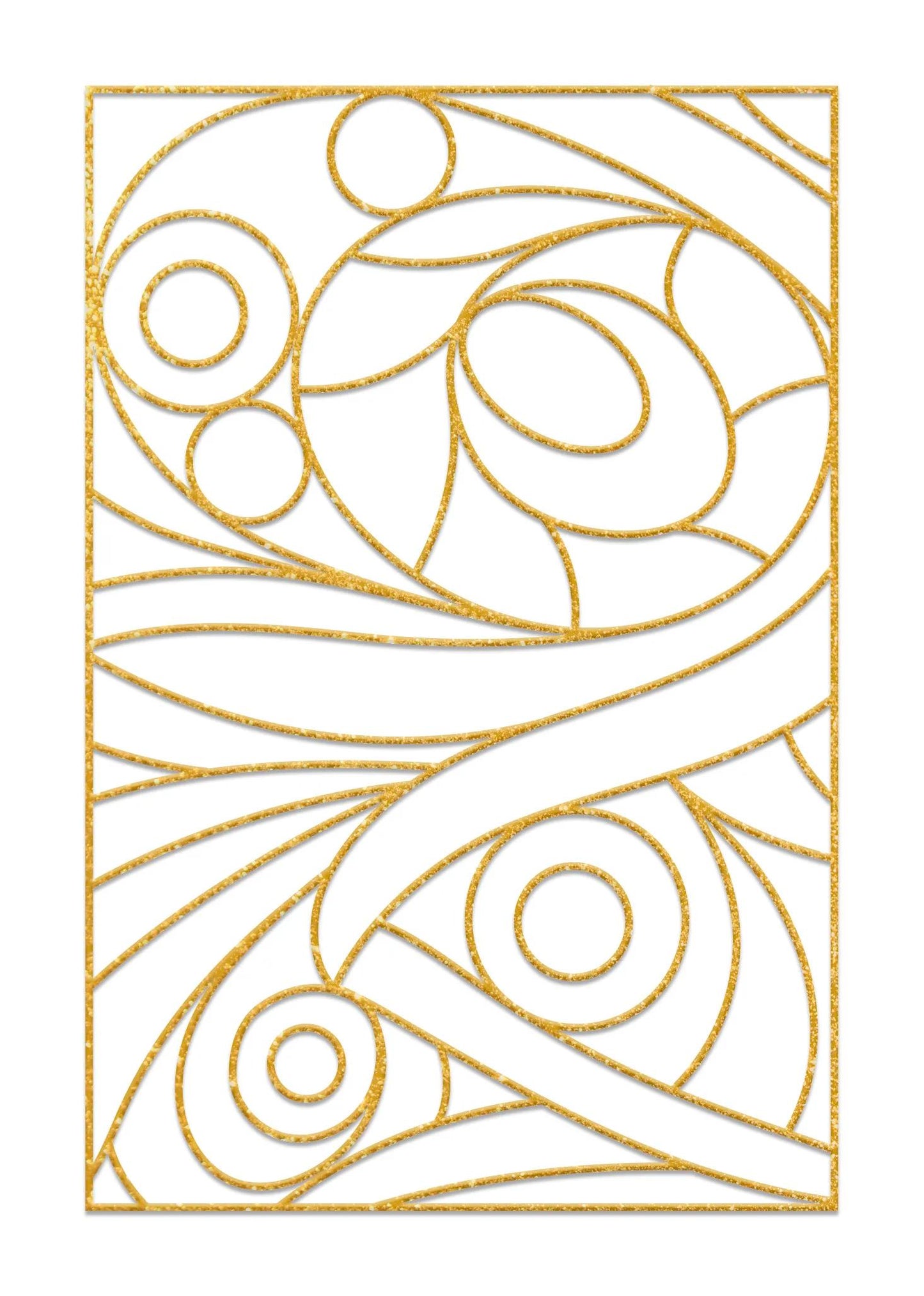 Set of 5 paint frames - Geometrics - White (Pack x5)