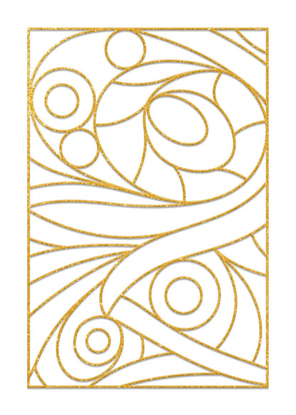 Set di 5 cornici di vernice - Geometrics - Bianco (Pacchetto x5)