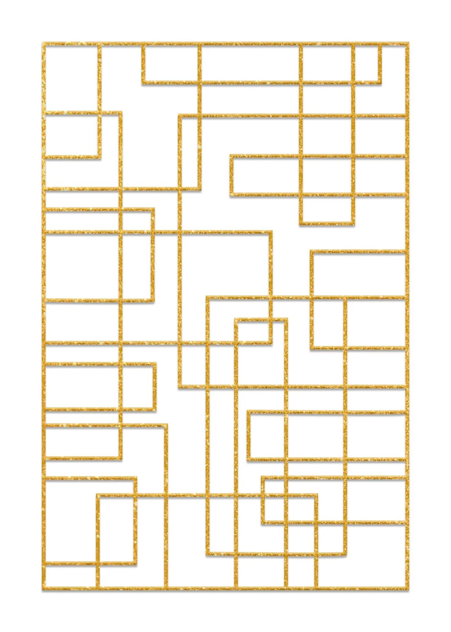 Set of 5 paint frames - Geometrics - White (Pack x5)