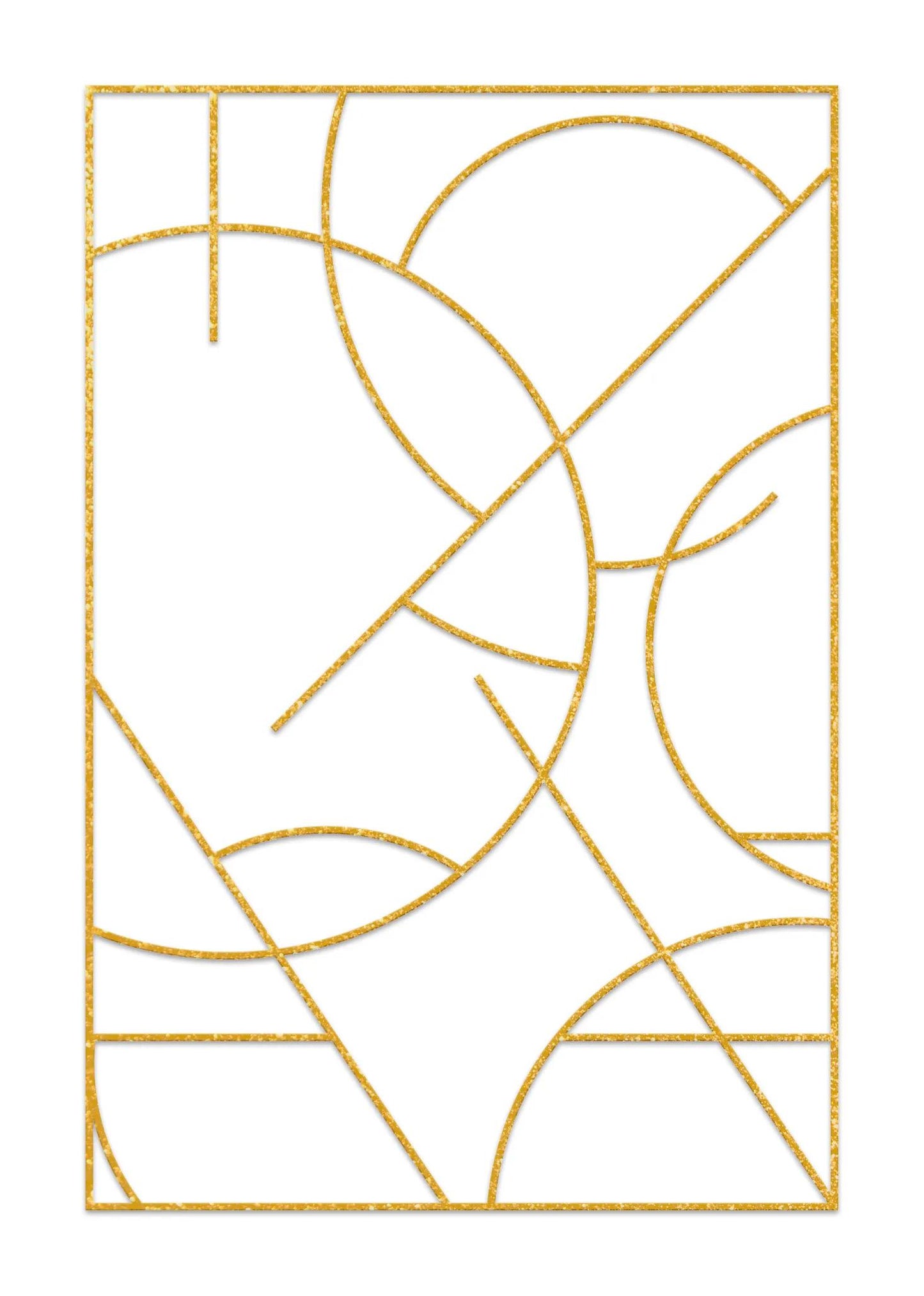 Set of 5 paint frames - Geometrics - White (Pack x5)