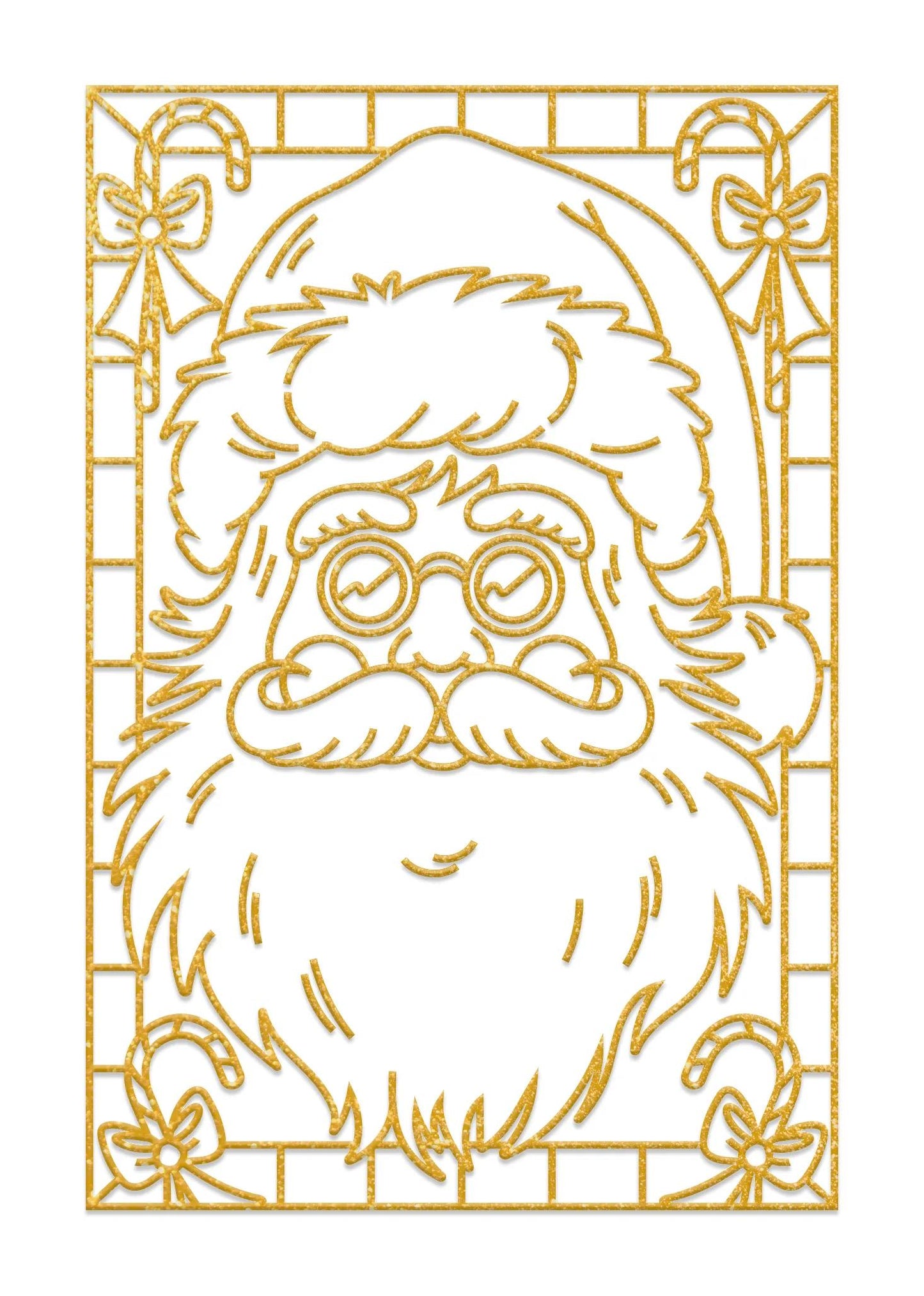 Set of 5 frames to paint - Christmas - White (Pack x5)