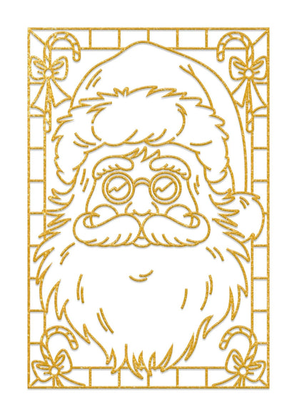 Set di 5 cornici da dipingere - Natale - Bianco (Pacchetto x5)