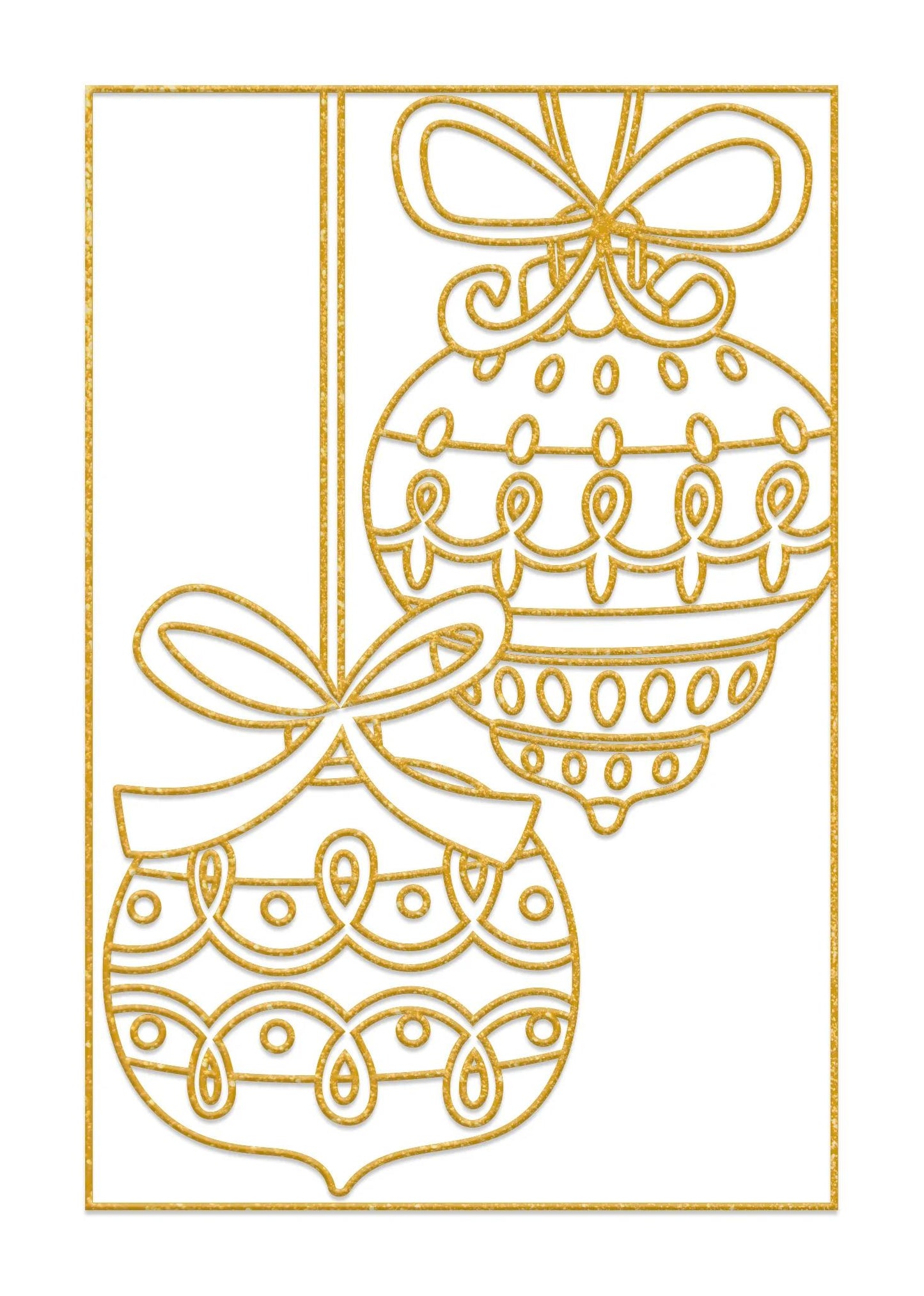 Set of 5 frames to paint - Christmas - White (Pack x5)