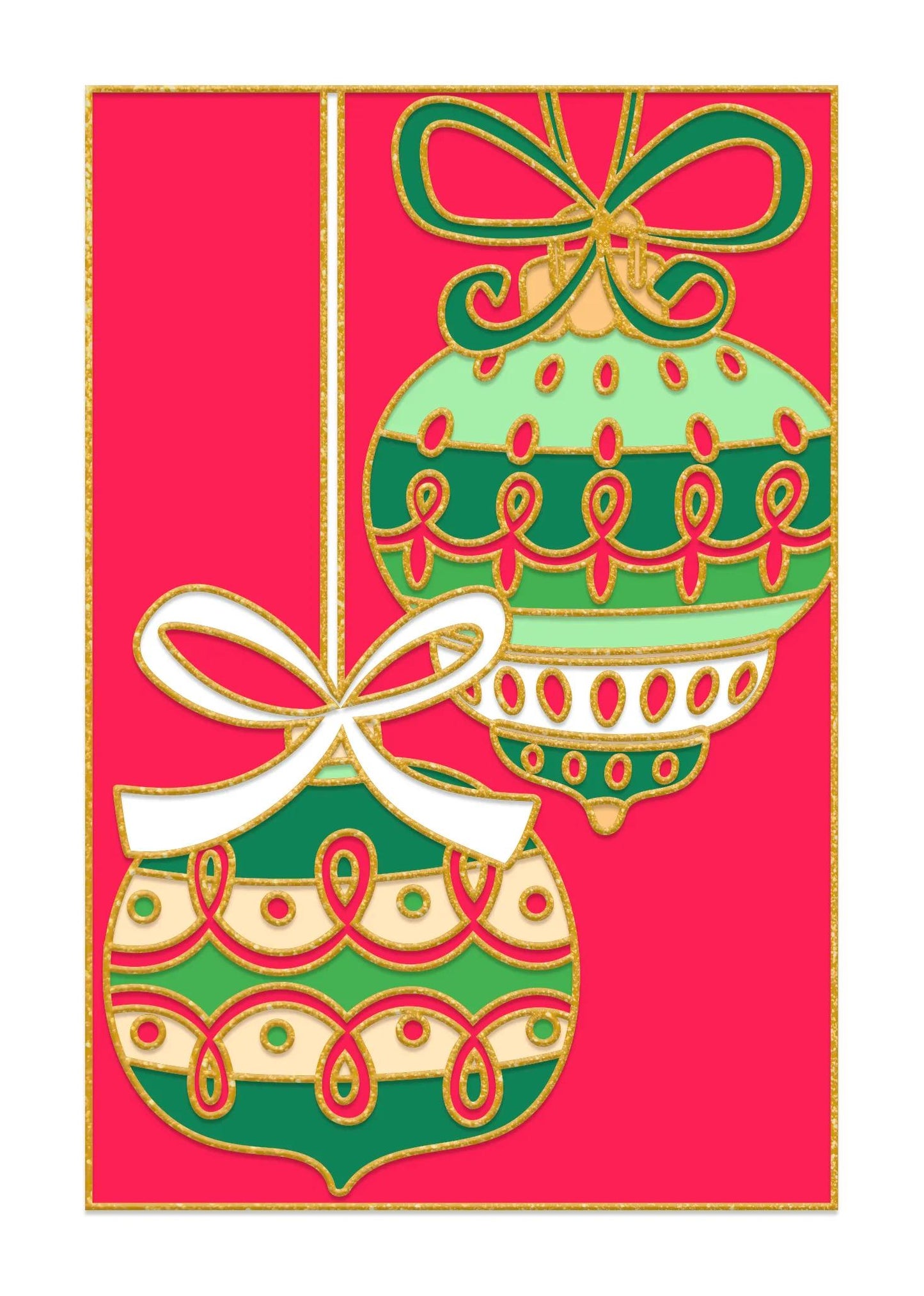 Set of 5 frames to paint - Christmas - White (Pack x5)