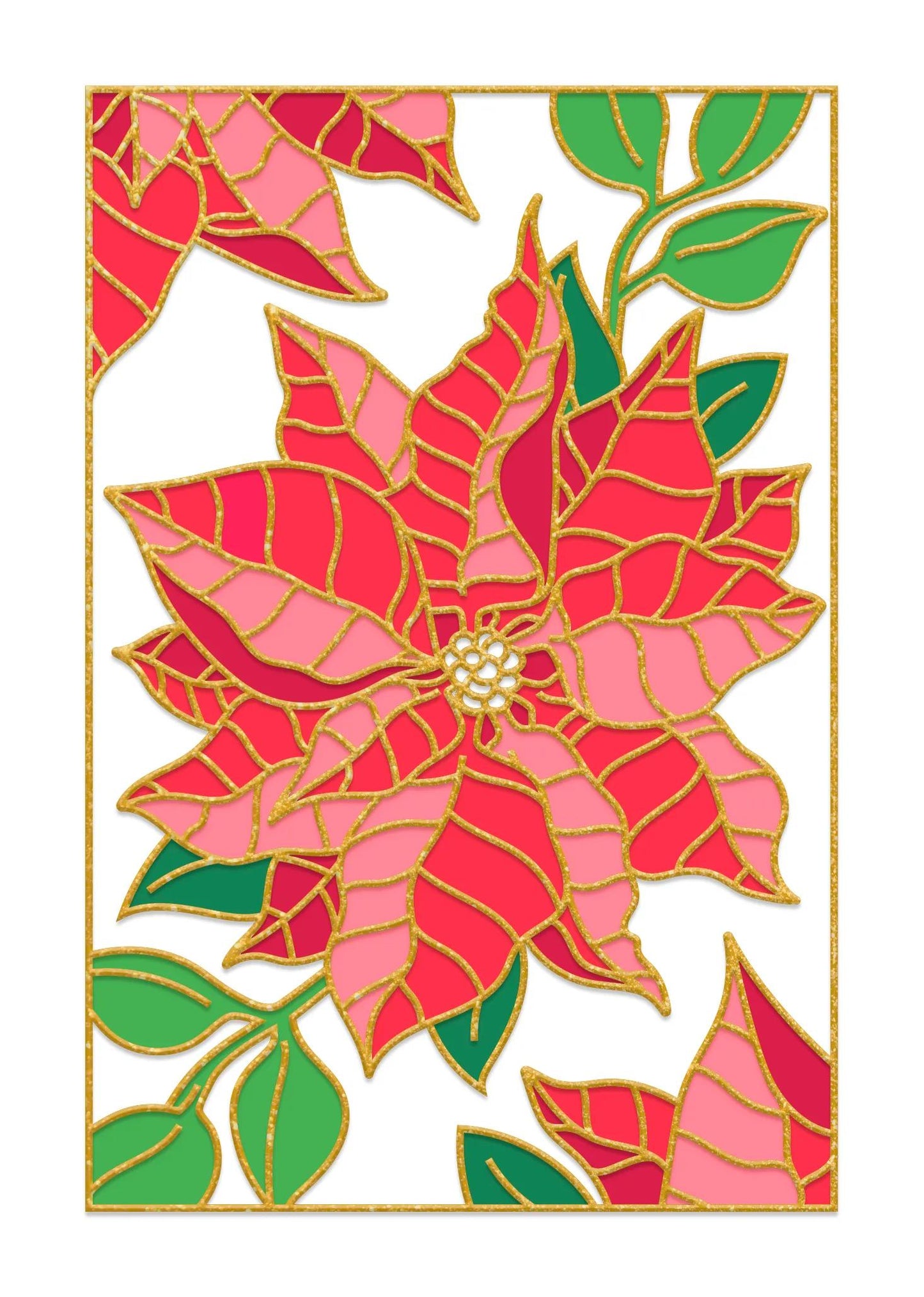 Set of 5 frames to paint - Christmas - White (Pack x5)