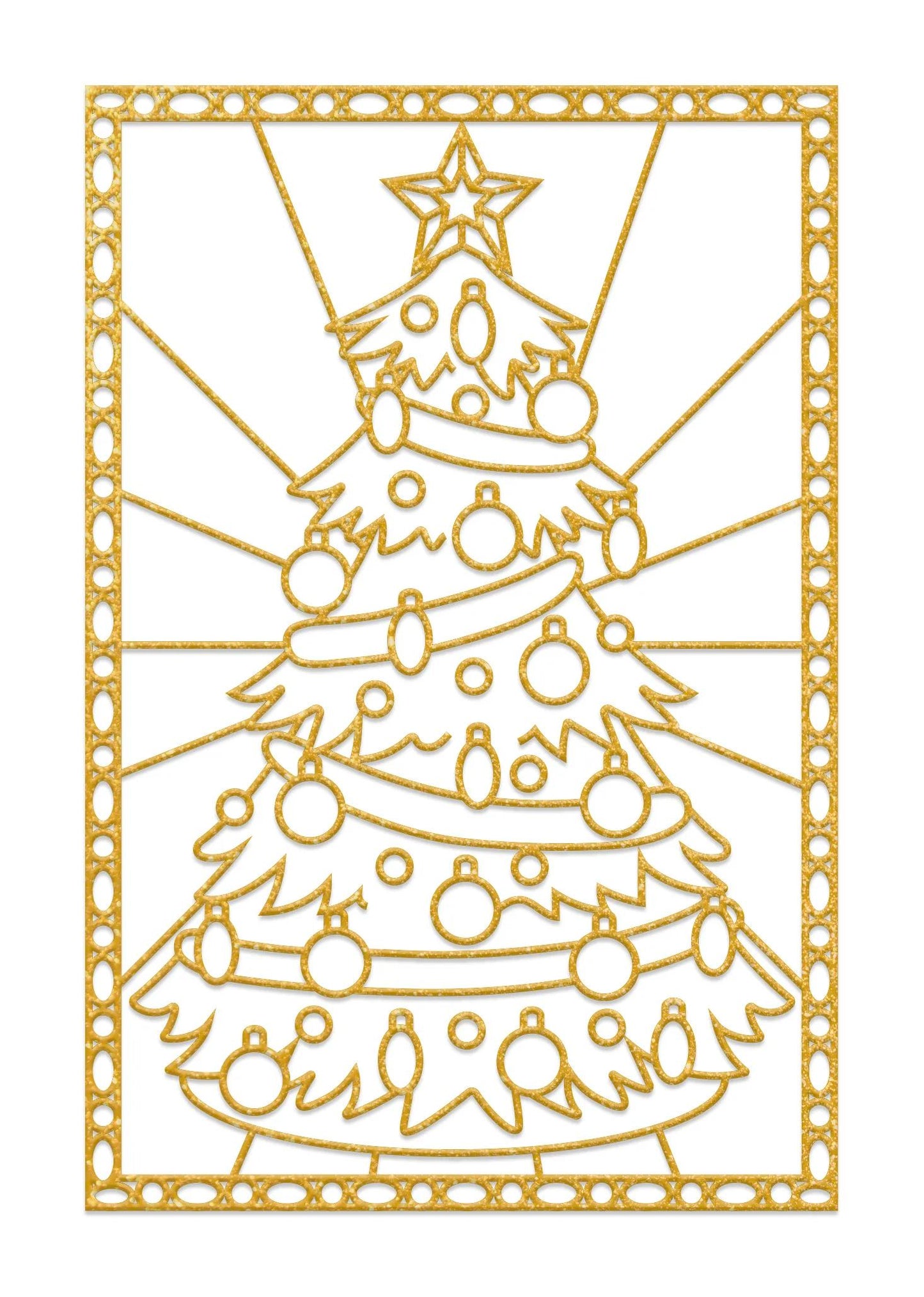 Set of 5 frames to paint - Christmas - White (Pack x5)