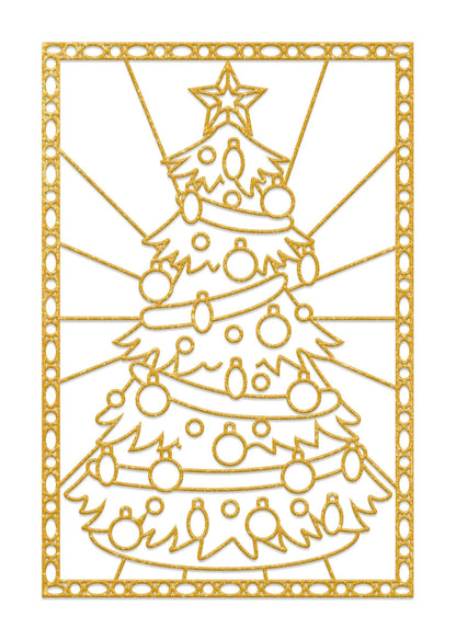 Set di 5 cornici da dipingere - Natale - Bianco (Pacchetto x5)
