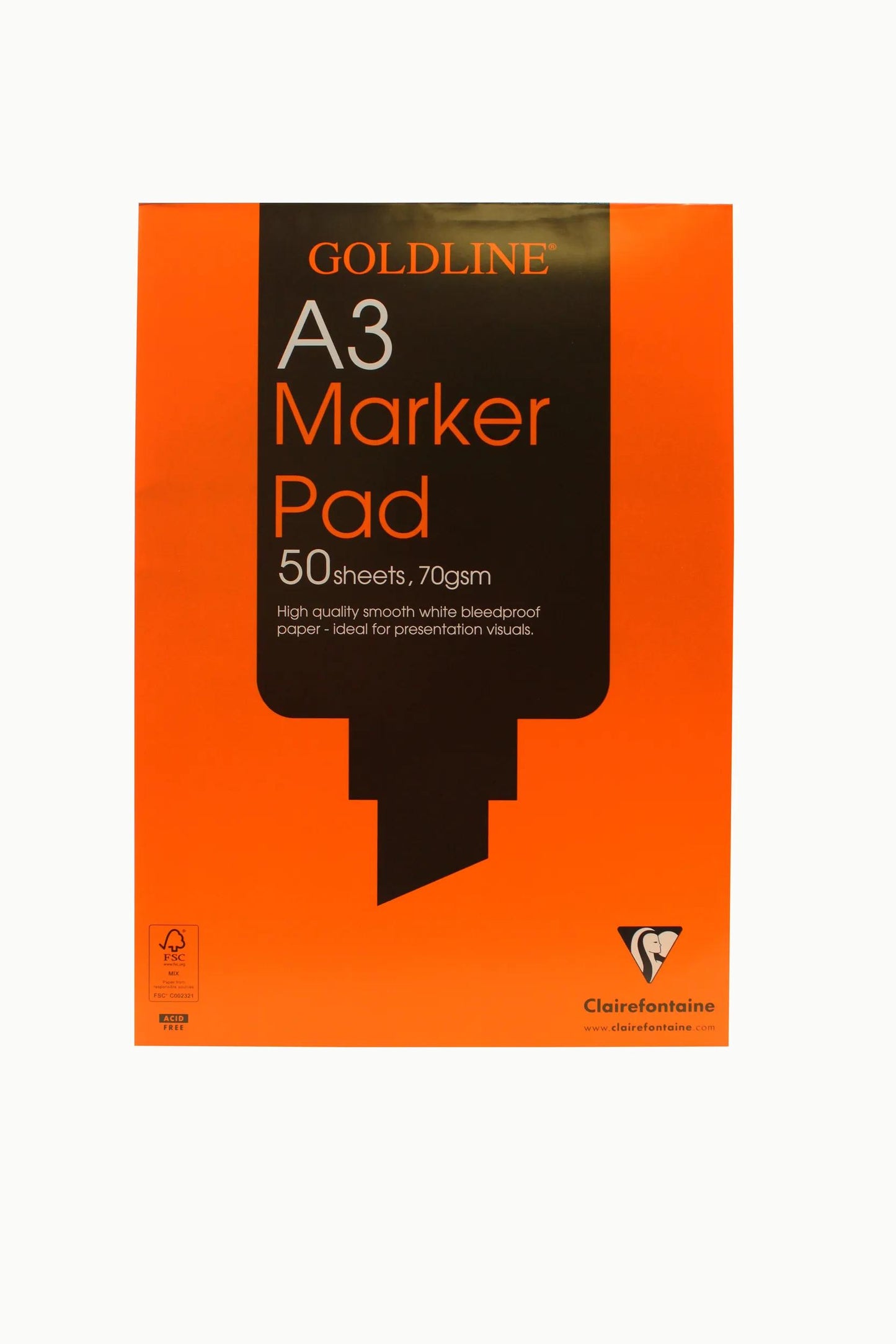 Goldline Marker block glued 50F A3 70g (Pack x5)