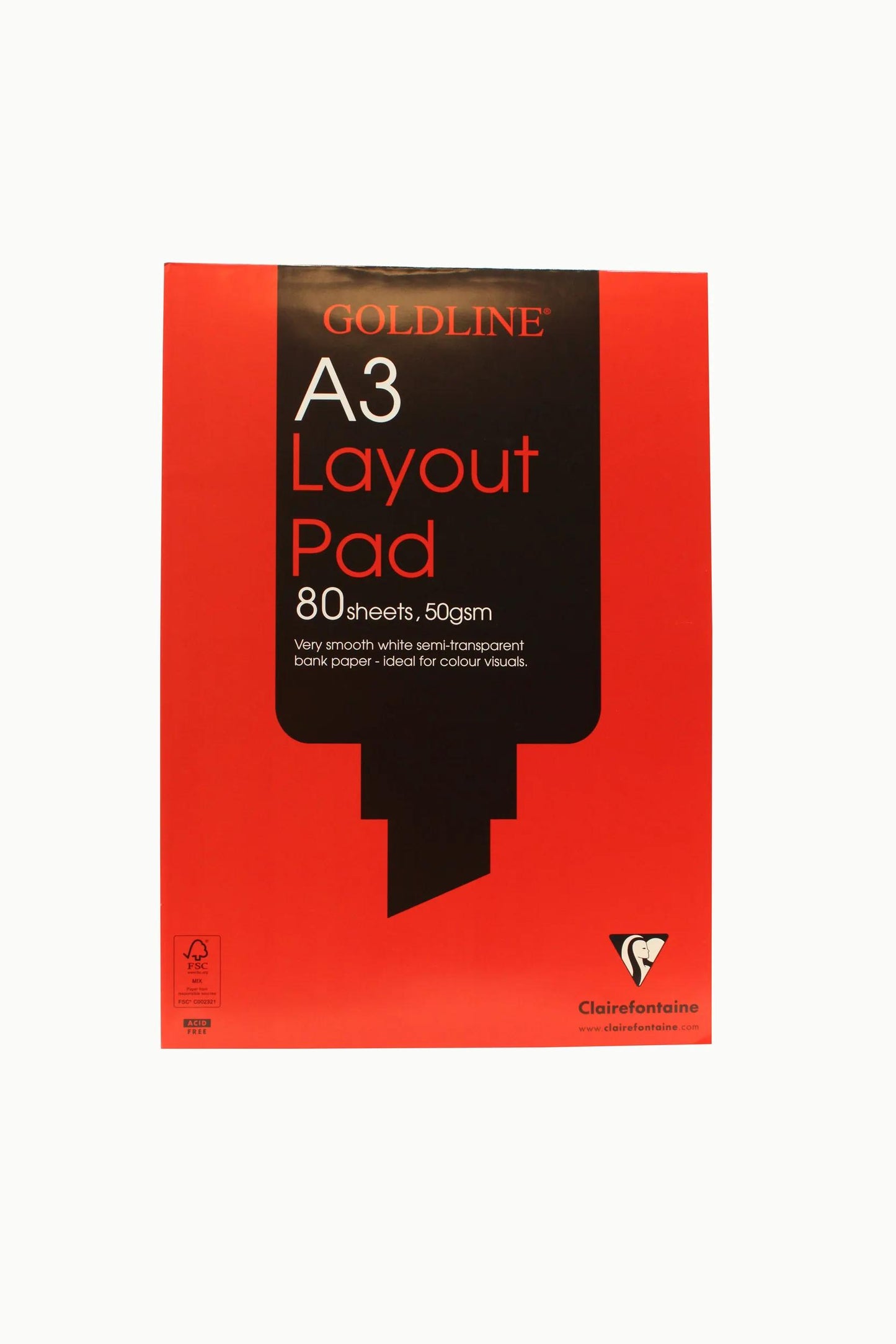 Blocco di layout Goldline incollato 80F A3 50g (Pacchetto x5)