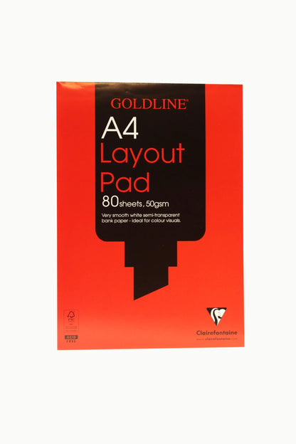 Goldline Layout bloc collé 80F A4 50g (lot de 5)