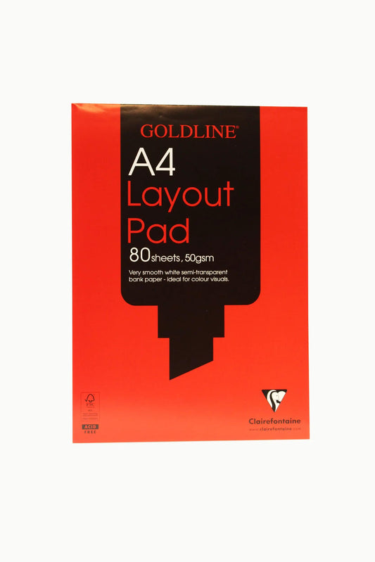 Goldline Layout Block verklebt 80F A4 50g (5er-Pack)