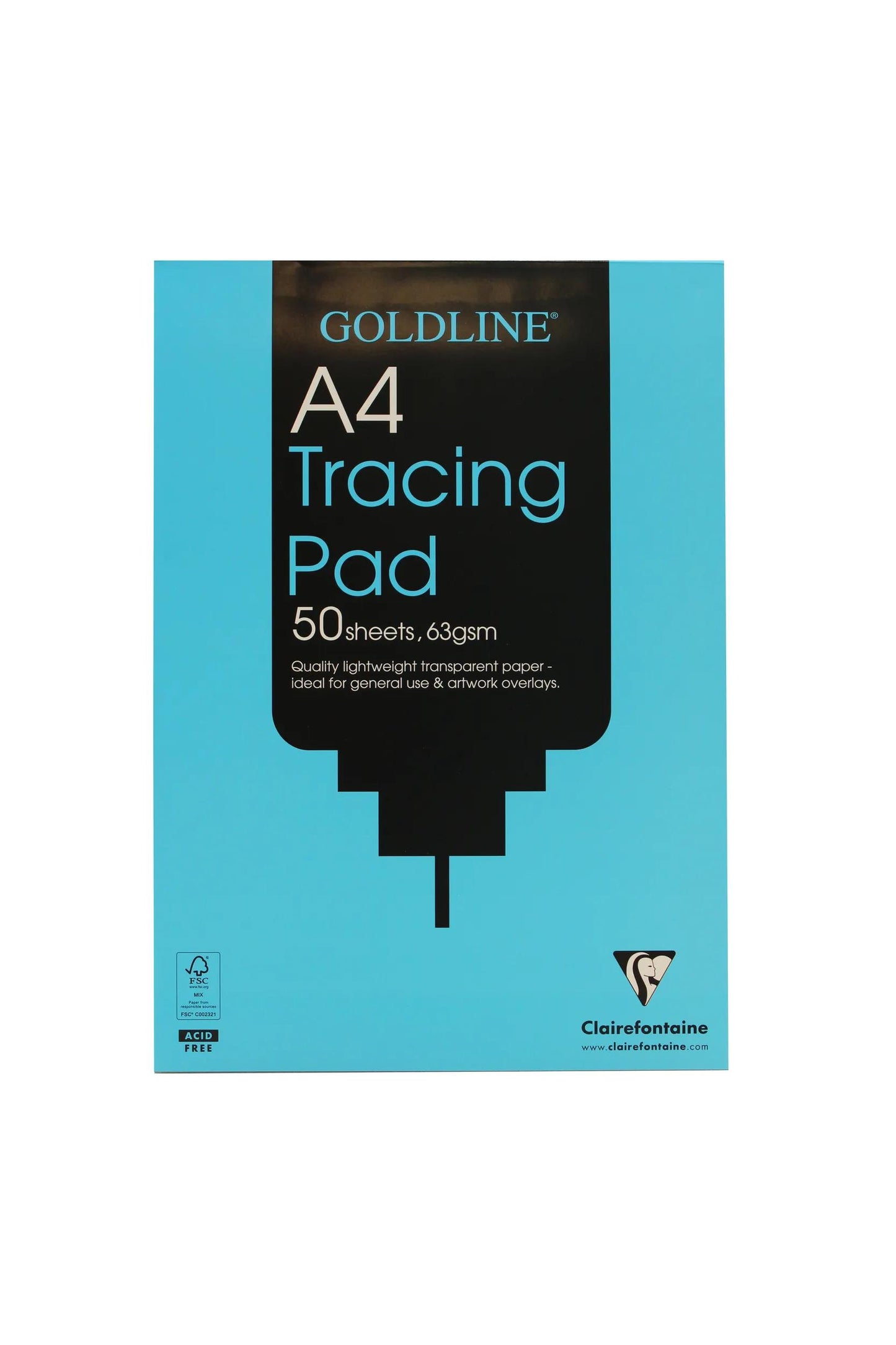 Goldline Calque bloc collé 50F A4 63g (Lot x5)