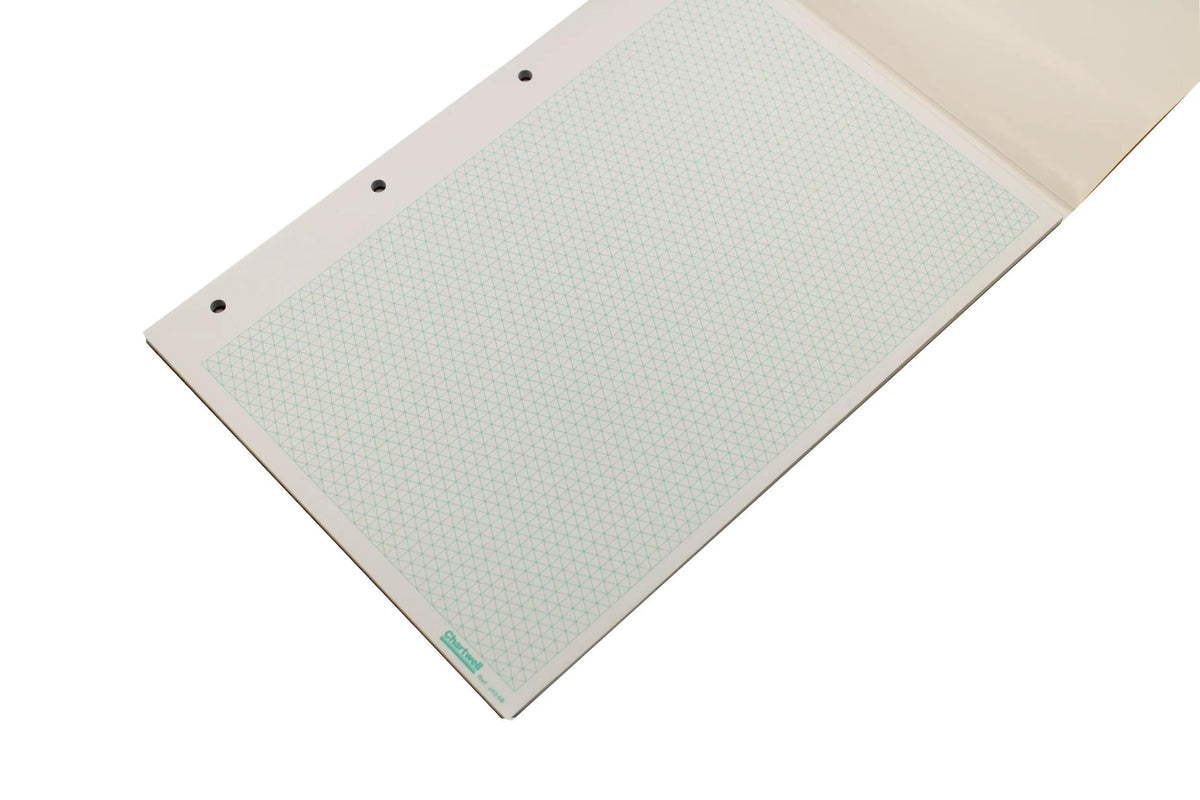 Chartwell Block verklebt 50F A4 70g Millimeter isometrisch (10er-Pack)