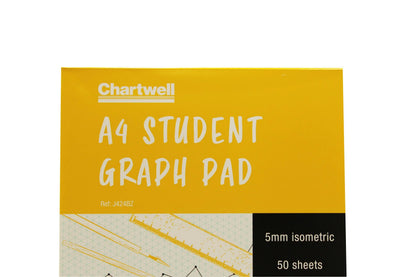 Chartwell Block verklebt 50F A4 70g Millimeter isometrisch (10er-Pack)