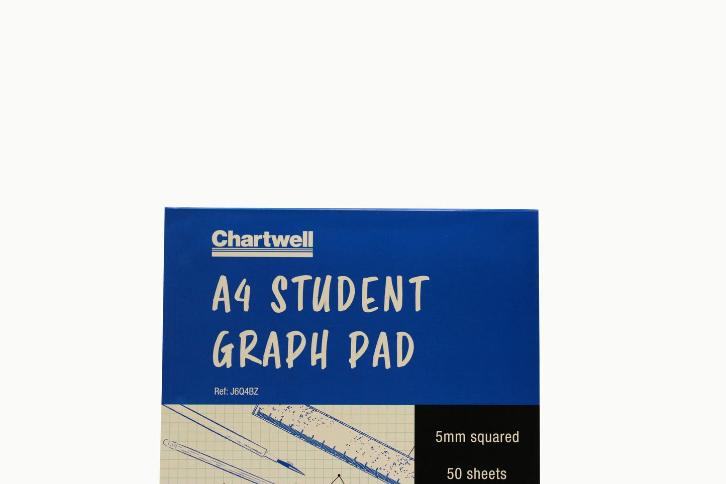 Blocco Chartwell incollato 50F A4 70g millimetro quadrato (Pacchetto x10)