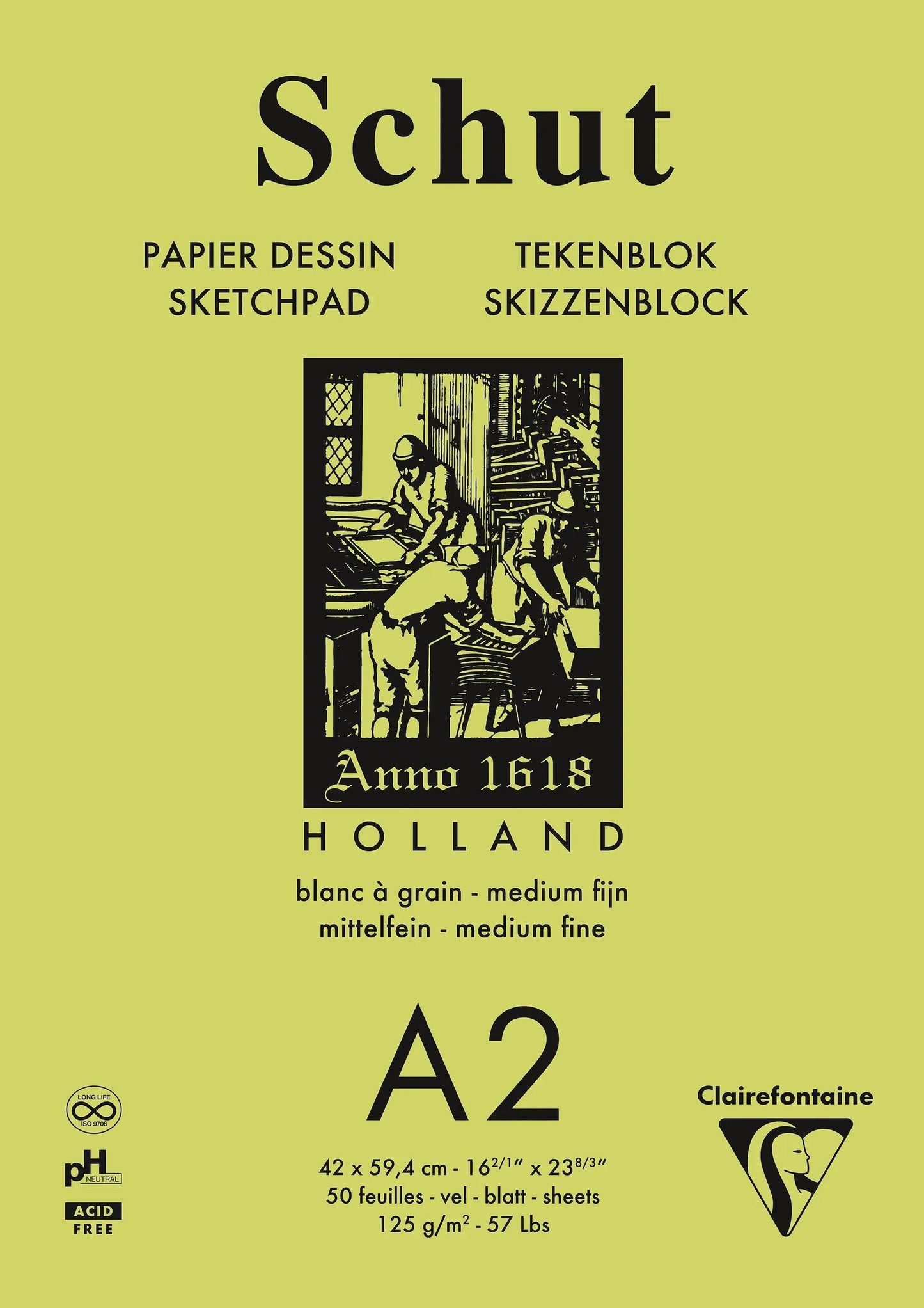 Petit Grain Sketch blocco incollato 50F A2 125g