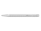 Set Ballpoint Pen Ecridor™ Damier Grey Silver & Black Leather Case