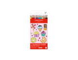 Set Kawaii 12 Crayons de couleur Swisscolor Aquarellable Candy World