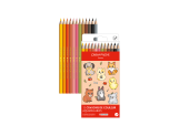 Kawaii-Set 12 Farbstifte Swisscolor Aquarell Cute Animals