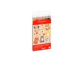 Kawaii-Set 12 Farbstifte Swisscolor Aquarell Cute Animals
