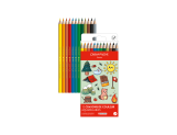 Set Kawaii 12 Coloured Pencils Swisscolor Watercolour Swiss Mountain