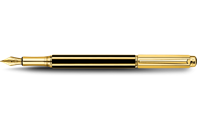 Stylo Plume VARIUS CHINA BLACK Plaqué Or