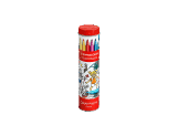 Metalldose 10 standard-fasermaler SWISSCOLOR + poster zum Thema „Die Schweiz im Laufe der Jahreszeiten“